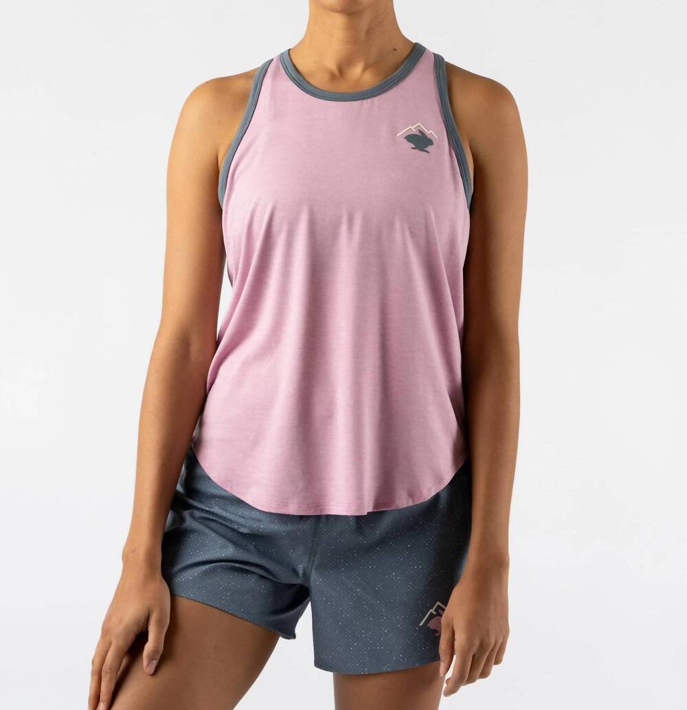 NEW RABBIT women's on the go tank in pink nectar
